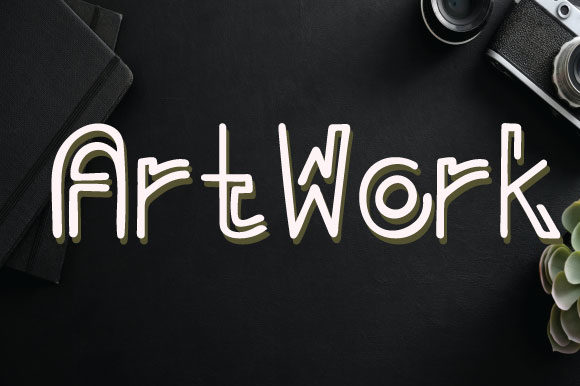 Artwork: A Unique and Clean Display Font for Modern Design Projects