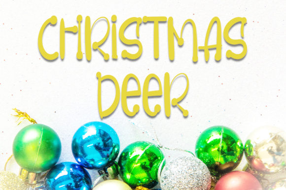 Christmas Deer Font: A Cute and Joyful Design Choice