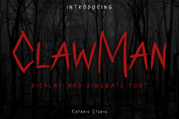 ClawMan: The Unique Halloween Font Duo That Elevates Your Designs
