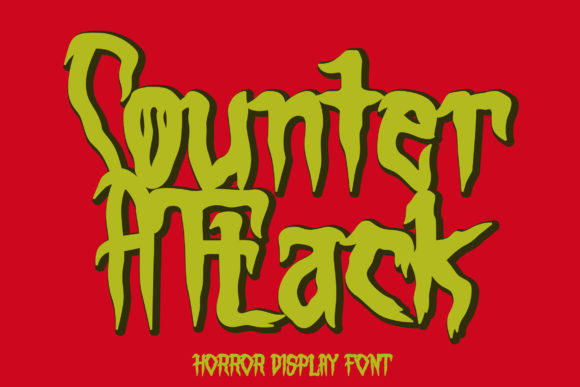 Counter Attack Font: A Bold Choice for Halloween Designs