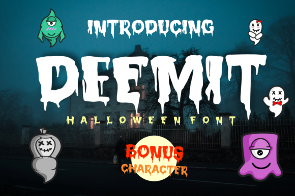 Deemit: A Playful Font for Creative Halloween Projects