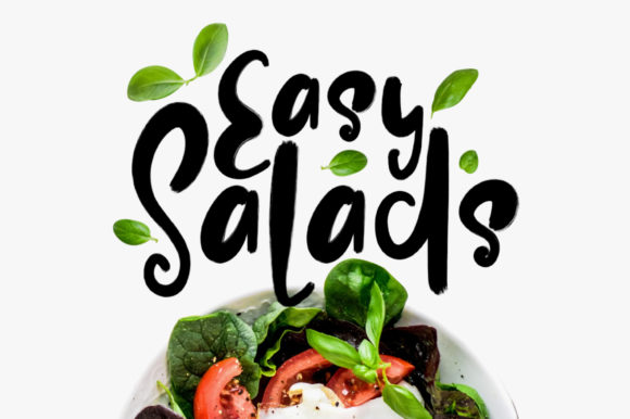 Easy Salads Font: A Versatile Display Typeface for Creative Projects