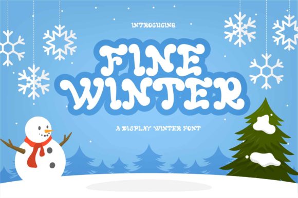 Fine Winter: A Bold and Fun Display Font for Creative Expression