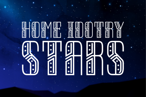 Home Idotry Stars: A Bold and Authentic Display Font for Modern Design