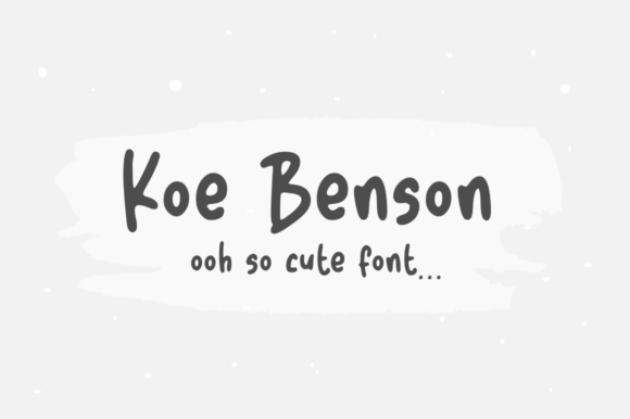 Koe Benson Font: A Quirky and Versatile Choice for Creative Projects