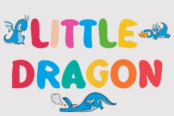 Little Dragon Font: A Playful and Adorable Design Asset