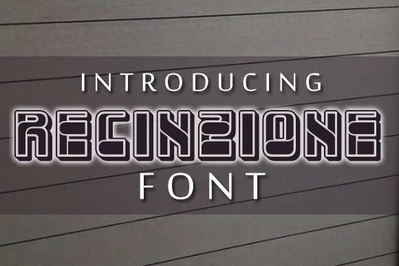Recinzione Display Font for Creative Projects