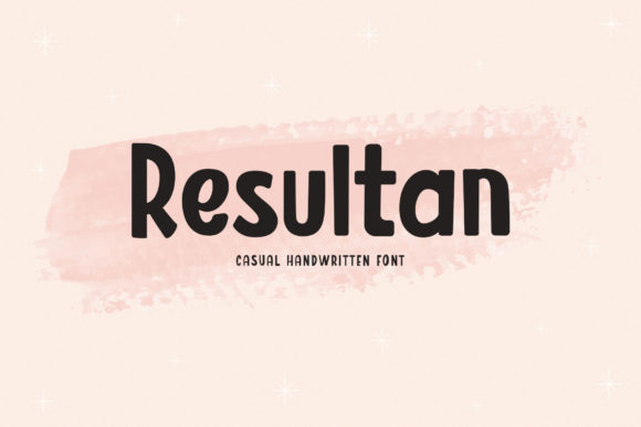 Resultan: A Versatile and Playful Font for Creative Projects