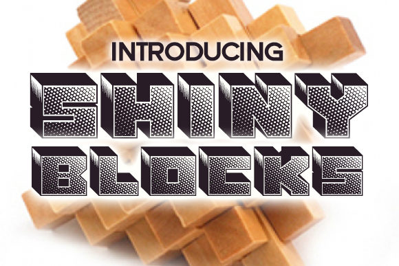 Shiny Blocks Font for Bold Visual Impact