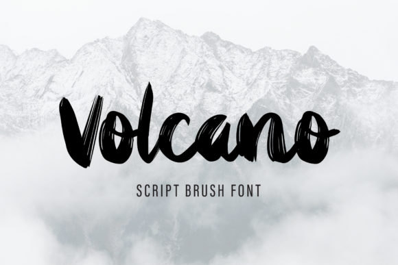 Volcano: A Bold Brushed Display Font for Creative Projects