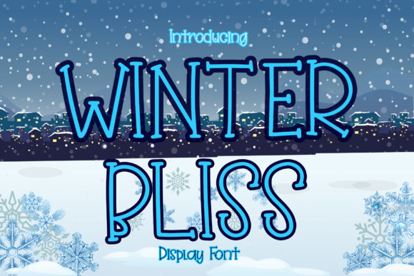 Winter Bliss: A Quirky and Cute Display Font for Your Creative Projects